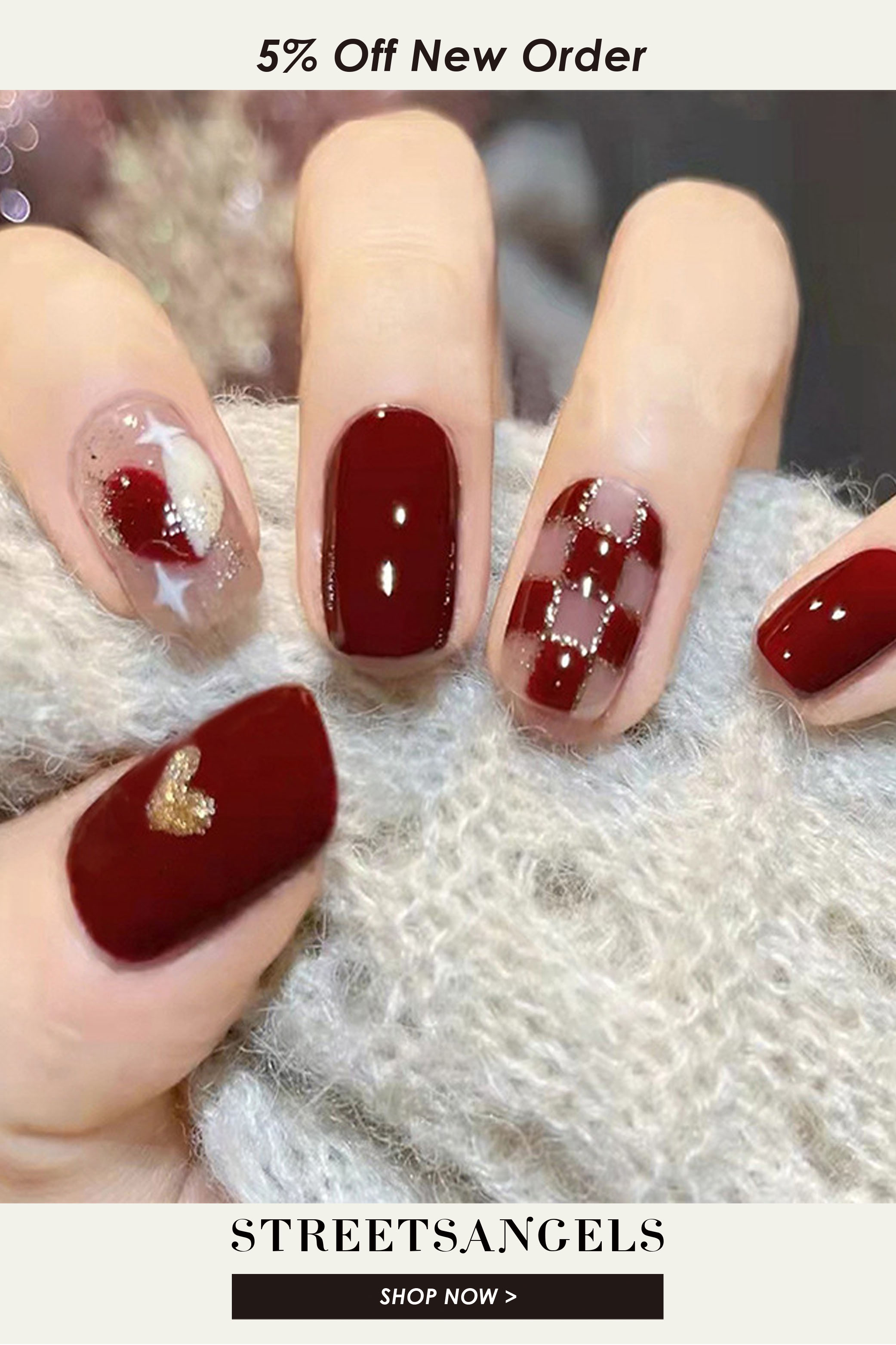 Checkered Nail Polish Wraps Fingernails – ShopThe603