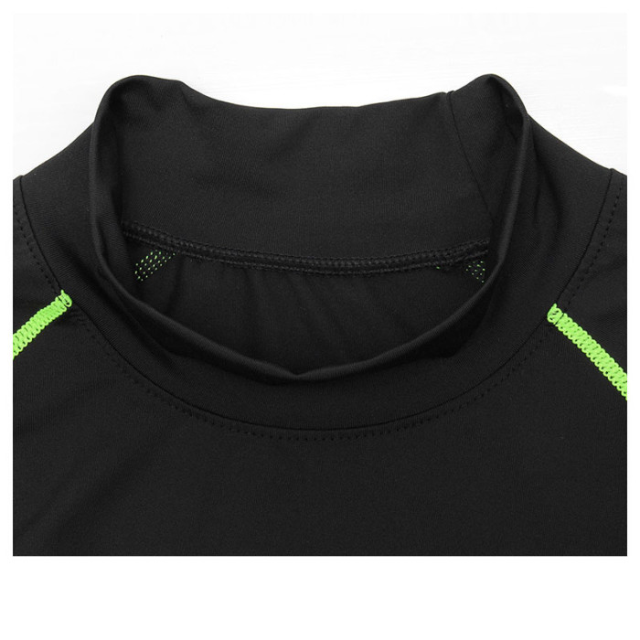 Men's Warm High Neck Sports Warm Fitness Long Sleeves T Shirts