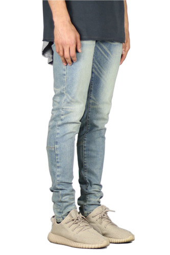 Men's Fashion Stretch Design Solid Color Loose Skinny Jeans