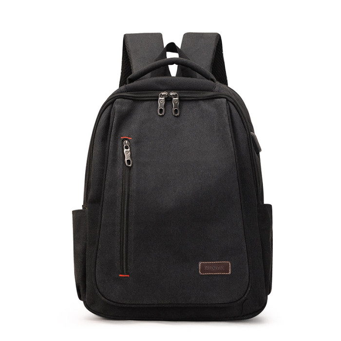 Men's Canvas Fashion Simple Casual Large Capacity Backpack