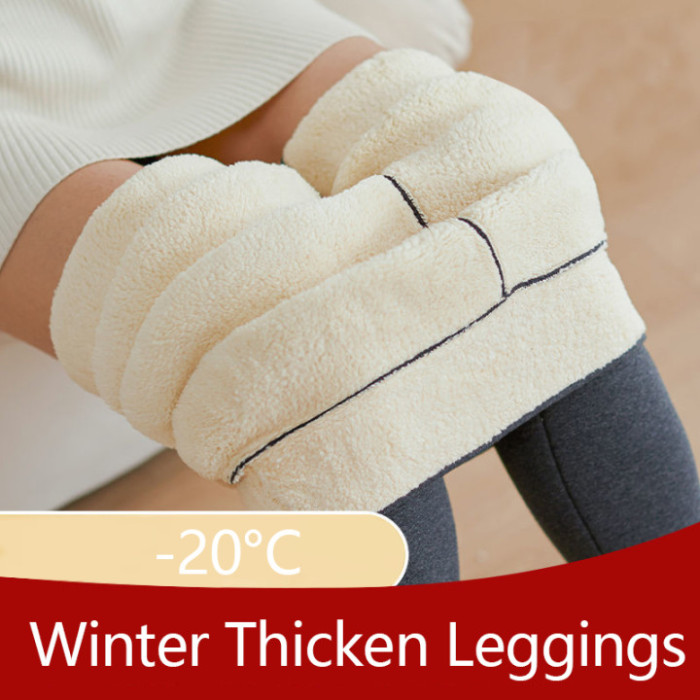 Women Winter Warm High Waist Pants Velvet Thick  For Women Stretch Thicken Legging