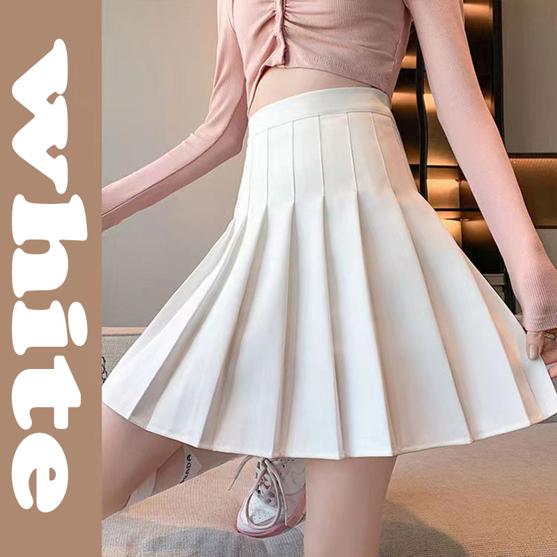 High Waist Plain Lace Trim Mini A-Line Skirt main image 1