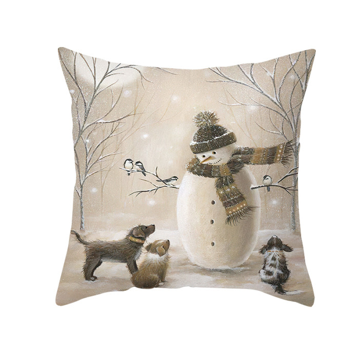 Merry Christmas Home Decorations Cushion Cover Christmas New Year Gifts