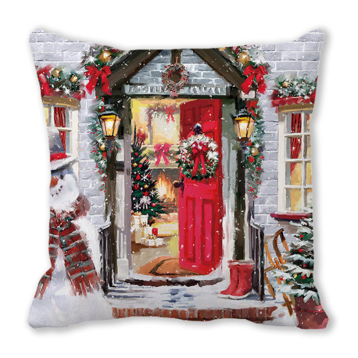 Merry Christmas Home Decorations Cushion Cover Christmas New Year Gifts