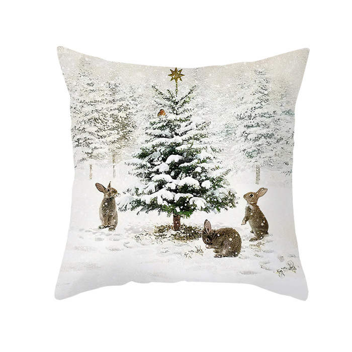 Merry Christmas Home Decorations Cushion Cover Christmas New Year Gifts