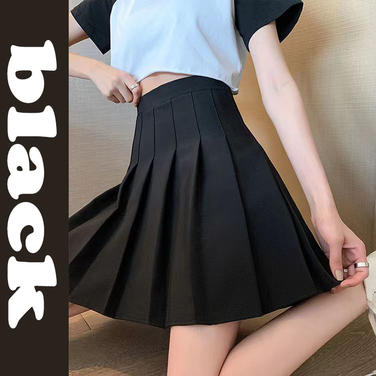 High Waist Plain Lace Trim Mini A-Line Skirt main image 0