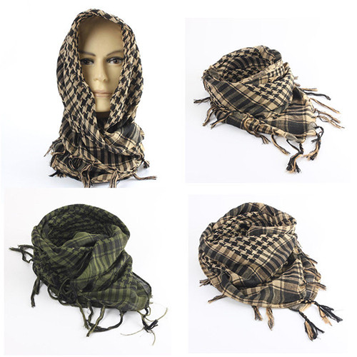 Neutral Lightweight Plaid Tassel Wrapped Cashmere Thermal Scarf