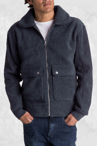 Fashion Warm Thick Wool Fleece Solid Color Lapel Fashion Loose Jacket Coat