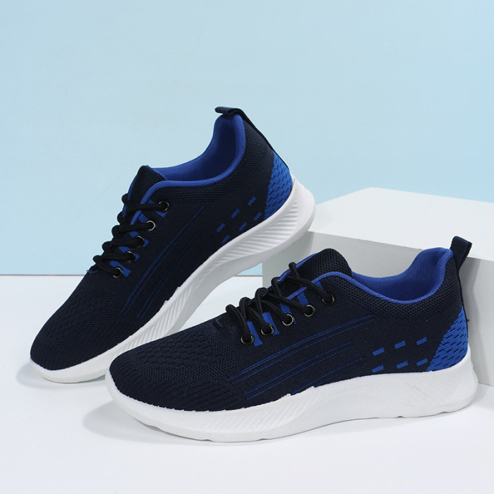 Fashion Comfortable Lace-Up Mesh Breathable Sneakers
