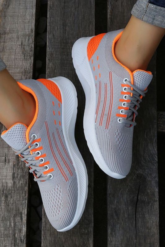 Fashion Comfortable Lace-Up Mesh Breathable Sneakers