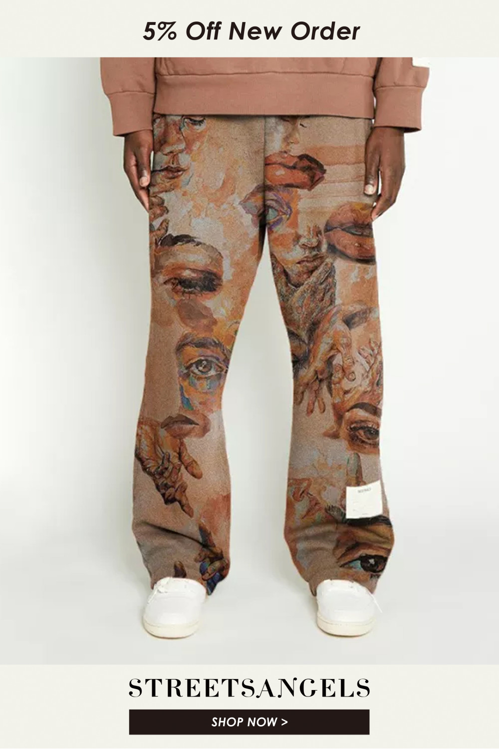 Printed loose Wide Leg pants