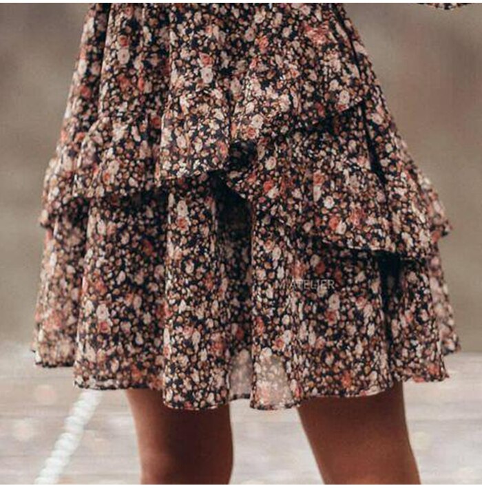 Trendy Floral Print A-Line Pleated Vintage Retro Mini Party Casual Casual Dress