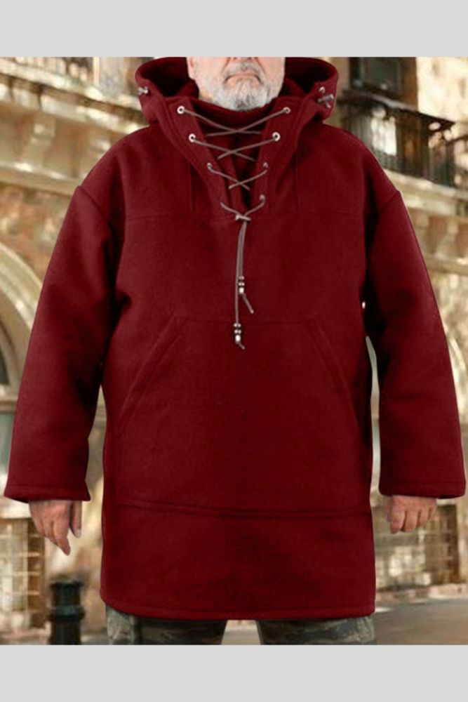 Fashion Plus Size Solid Front Pockets Soft Warm Hoodie