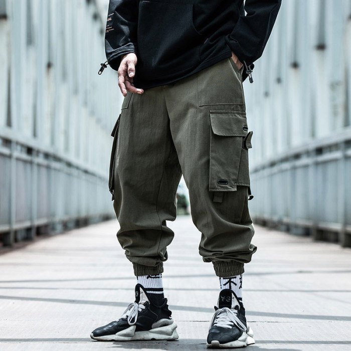 Men's Fashion Tactical Workwear Casual Skinny Stretch Jogging Pants