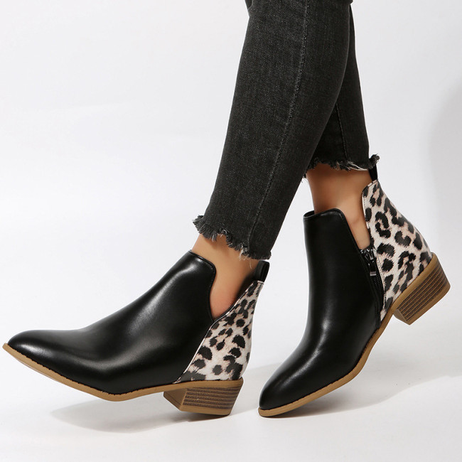 Cucumber Pickle Print Pattern Men Women Leather Boots main image 0