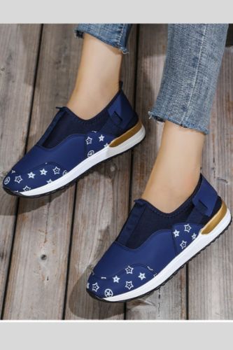 Women Flat Round Toe Slip-on Casual Shoes