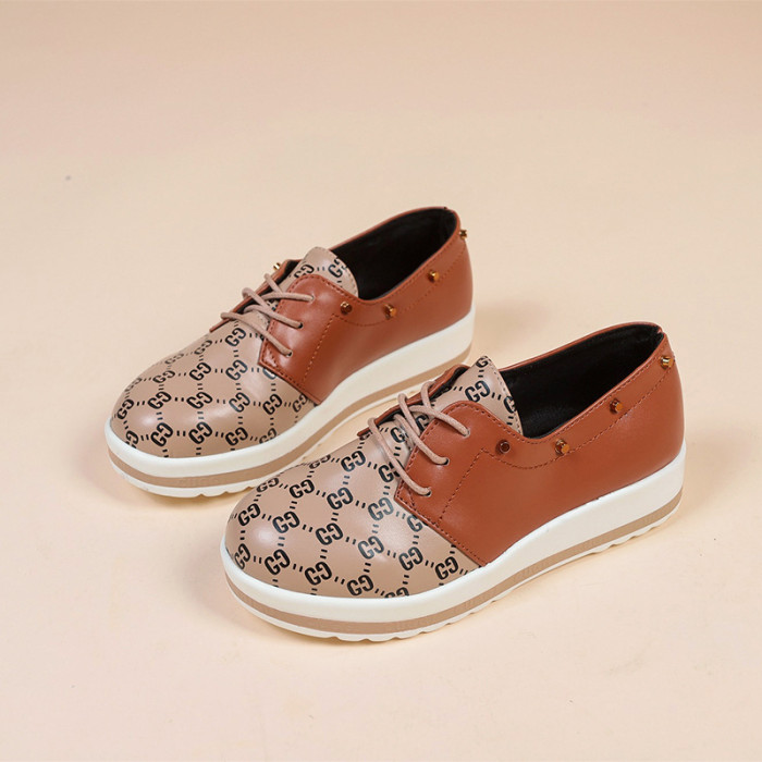 Fashion Versatile Print Flat Casual Shoes