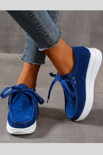 Fashion Comfortable Lace Up Platform Sneakers