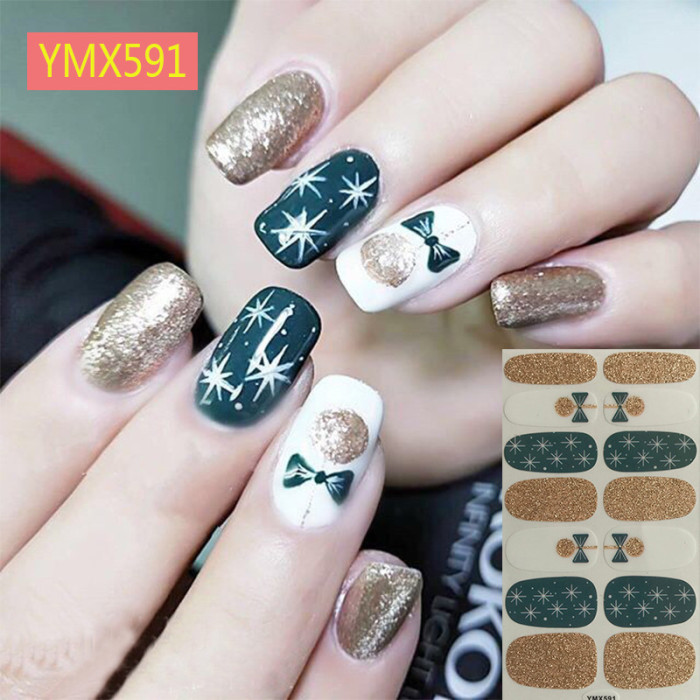 Christmas 14PCS Fashion Nail Art 3d Full Sticker