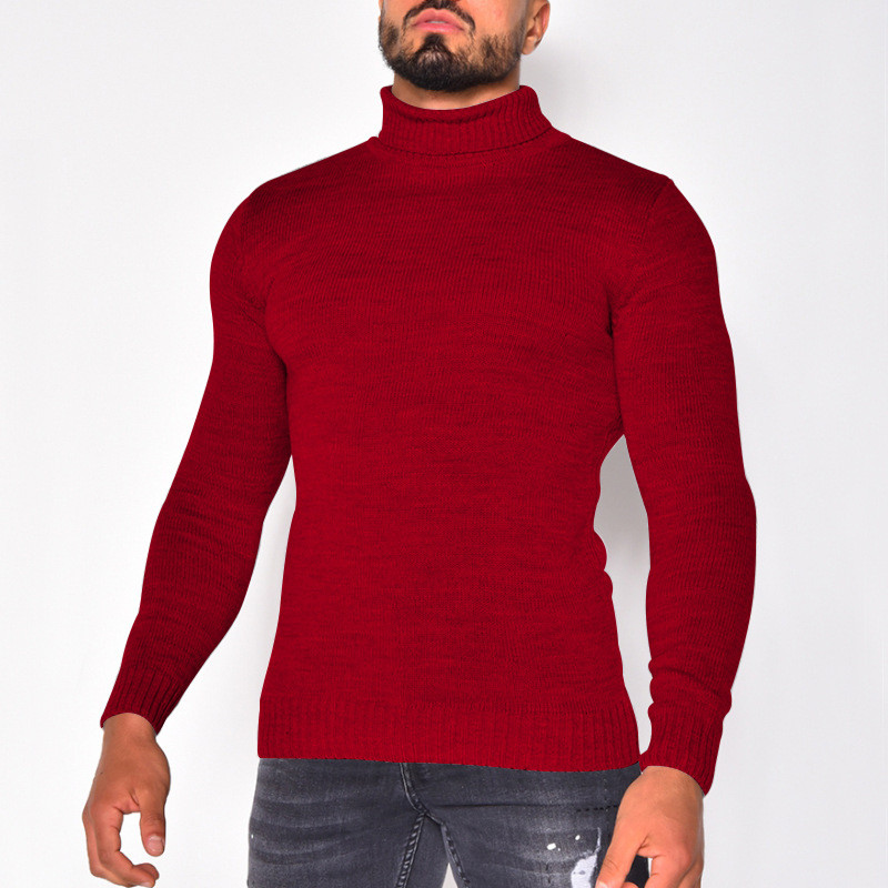 Fashion Turtleneck Solid Casual Slim Fit Sweaters