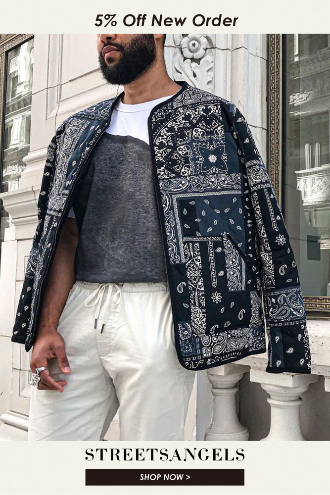 Trendy Pattern Loose Oversized Zipper Street Jacket for Men