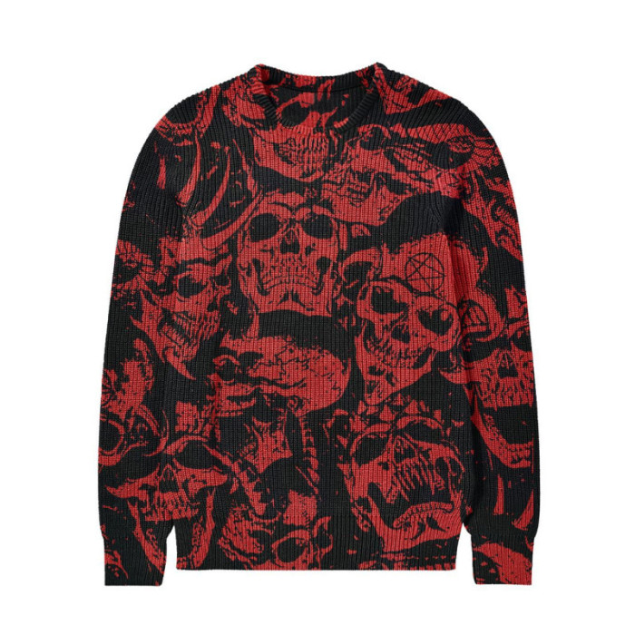 Men Printed Crew Neck Casual Sweatshirts