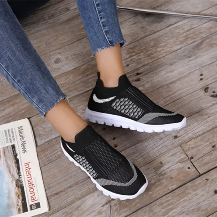 Women's Casual Round Toe Breathable Mesh Slip-on Loafers