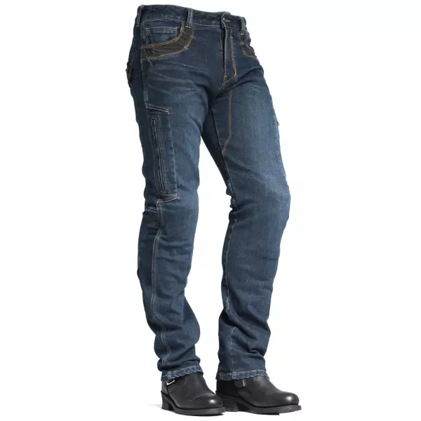 Mens Outdoor Casual Stretch Washed Jeans
