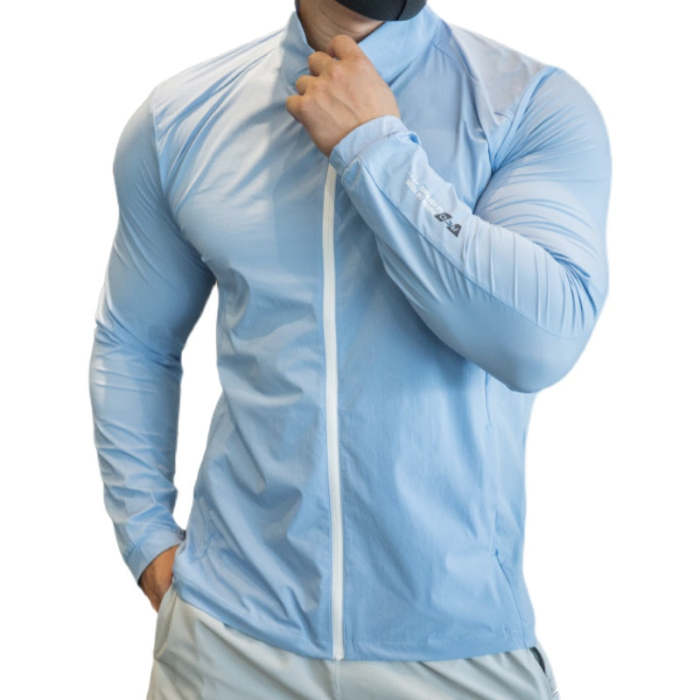 Ice Silk Windbreaker Mens Outdoor Sports & Fitness Jacket