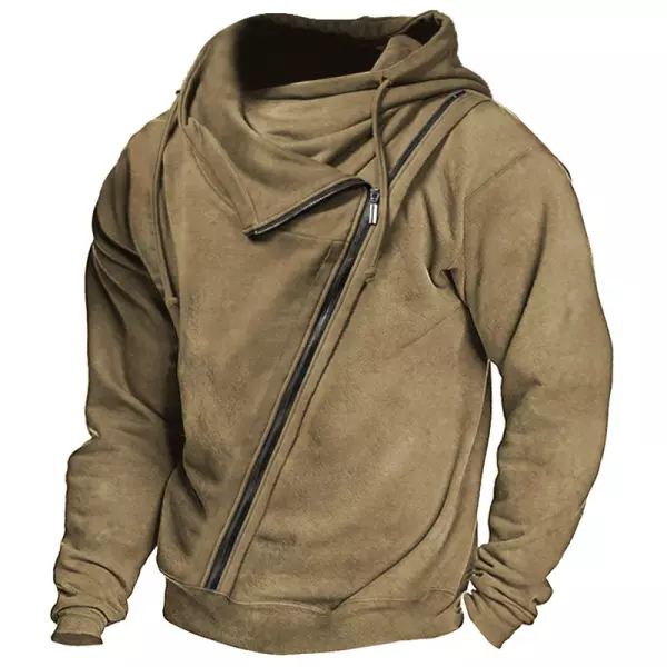 Mens Retro Thickened Warm Outdoor Special Training Hoodie