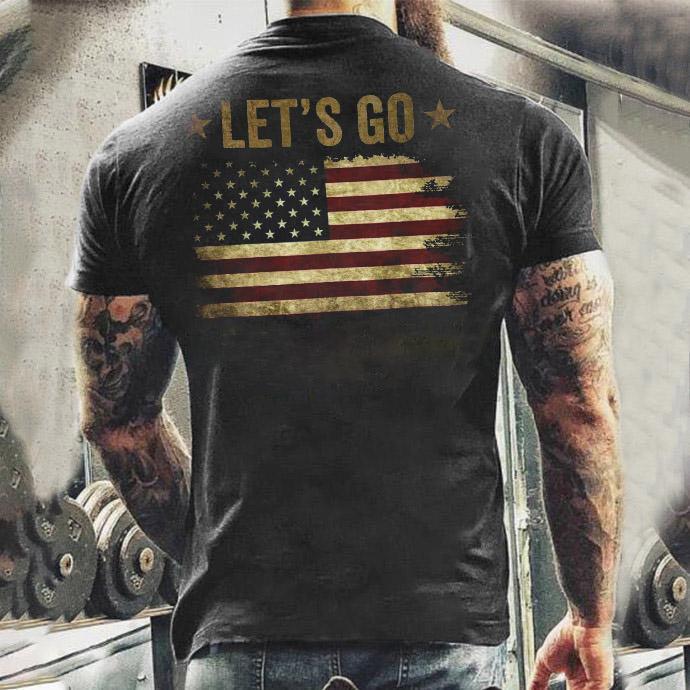 Let's Go Pattern Mens Long Sleeve Warm And Comfortable Shirts