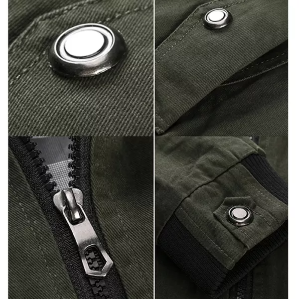 Mens Military Transitional Jacket Multi Pockets Zip Up Jacket