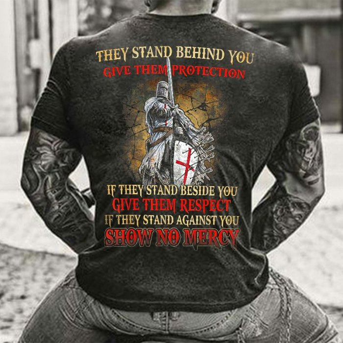 SHOW NO MERCY Print Mens Short Sleeve T-Shirt