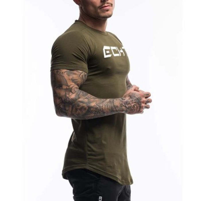 Men Slim Fit Gym & Fitness Bodybuilding Male T Shirt