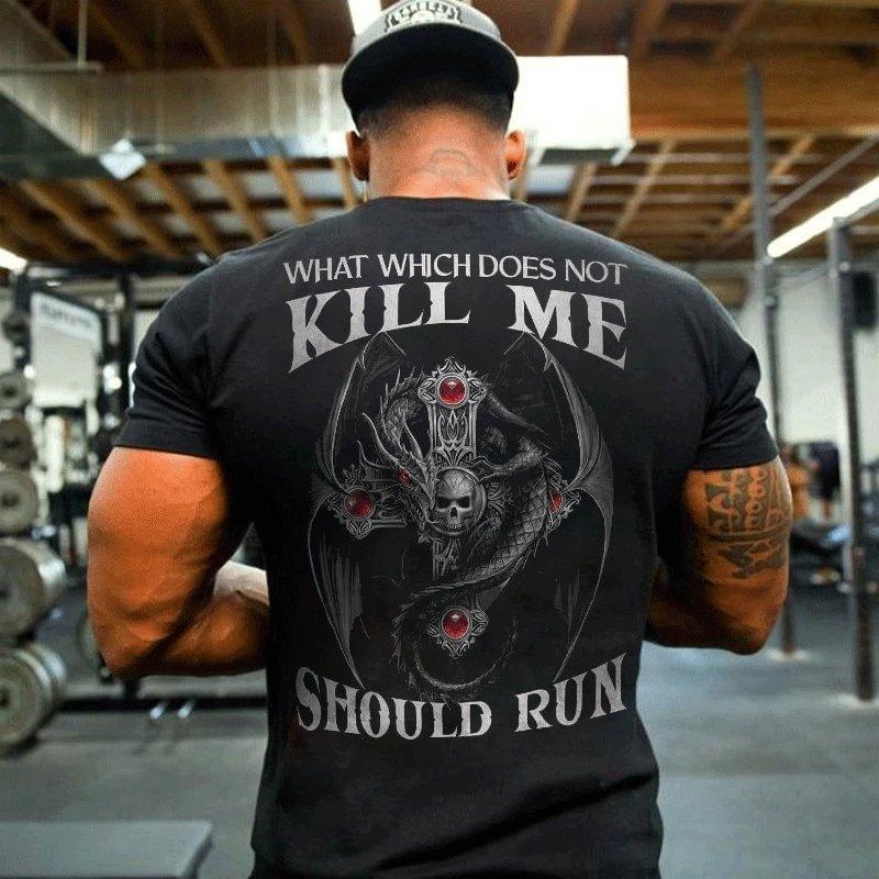 Men's Casual Skull Print T-Shirt