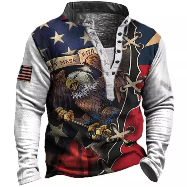 Mens Vintage American Eagle Long Sleeve Sweatshirt