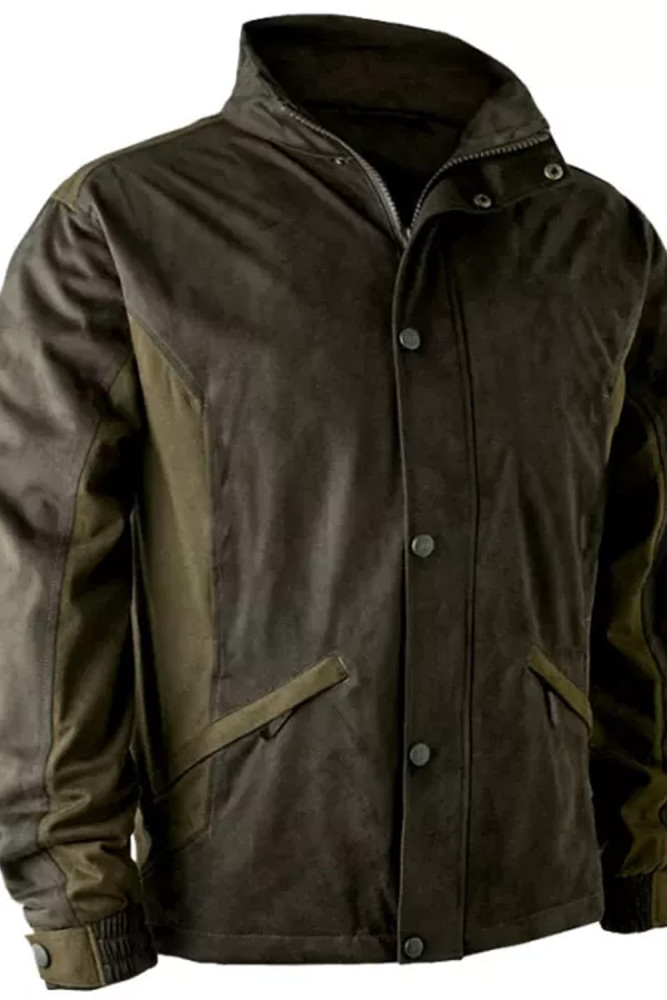Men Stand Collar Coat Button Long Sleeve Side Pocket Vintage Outdoor Jacket