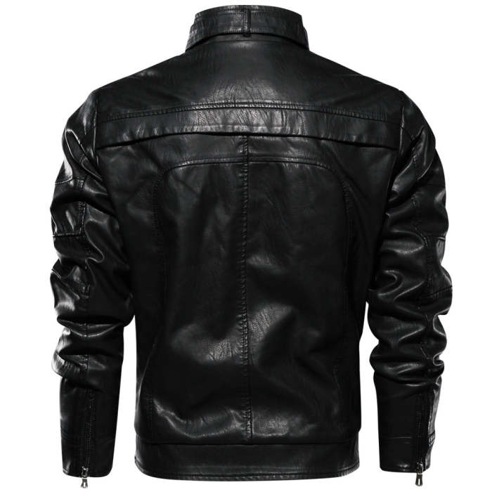 Men's Retro Biker Leather Jacket