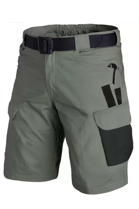 Men's Outdoor Contrast Multi-pocket Tactical Cargo Shorts