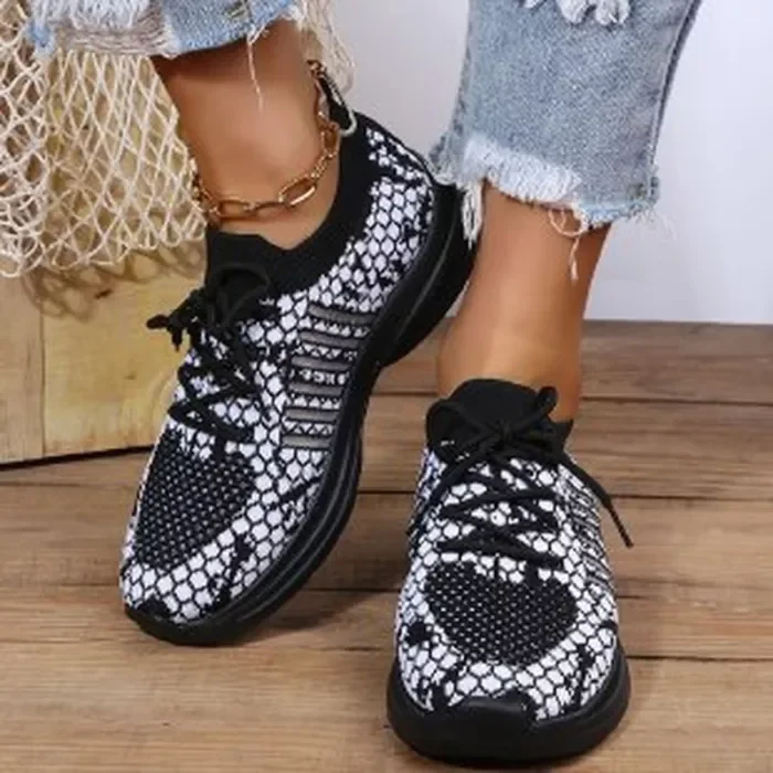 Women Casual Lace-up Platform Outdoor Sneakers