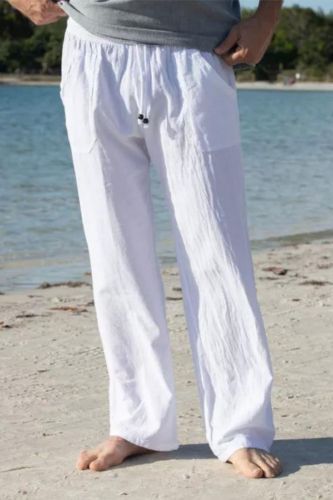 Home Beach Holiday Linen Pants