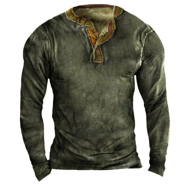 Mens Gentlemen Love Poaching Henry Long Sleeve Pullover
