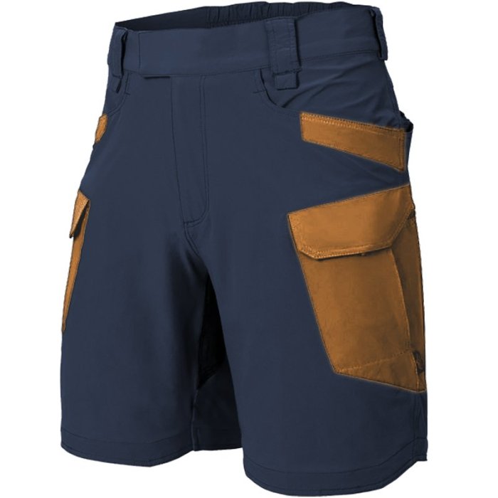 Men's Vintage Contrast Color Outdoor Tactical Shorts