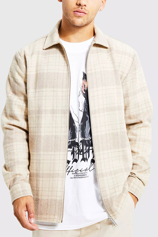 Men's Fashion Lapel Printed Single Breasted Jacket
