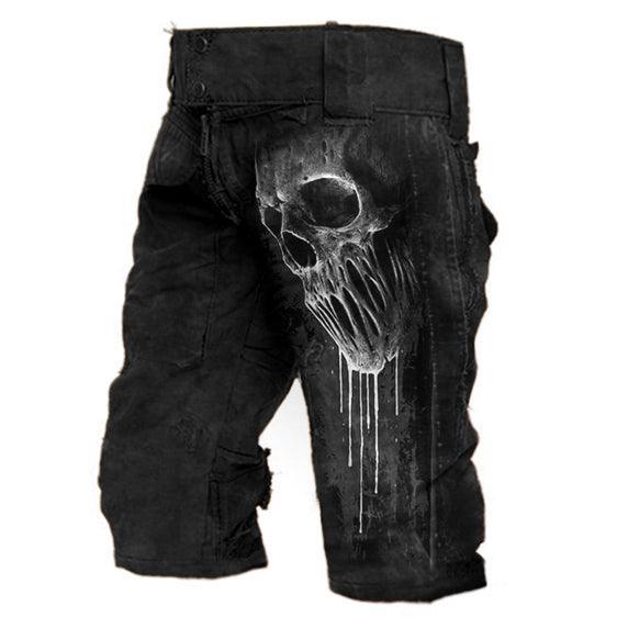 Skull Mens Shorts Pants