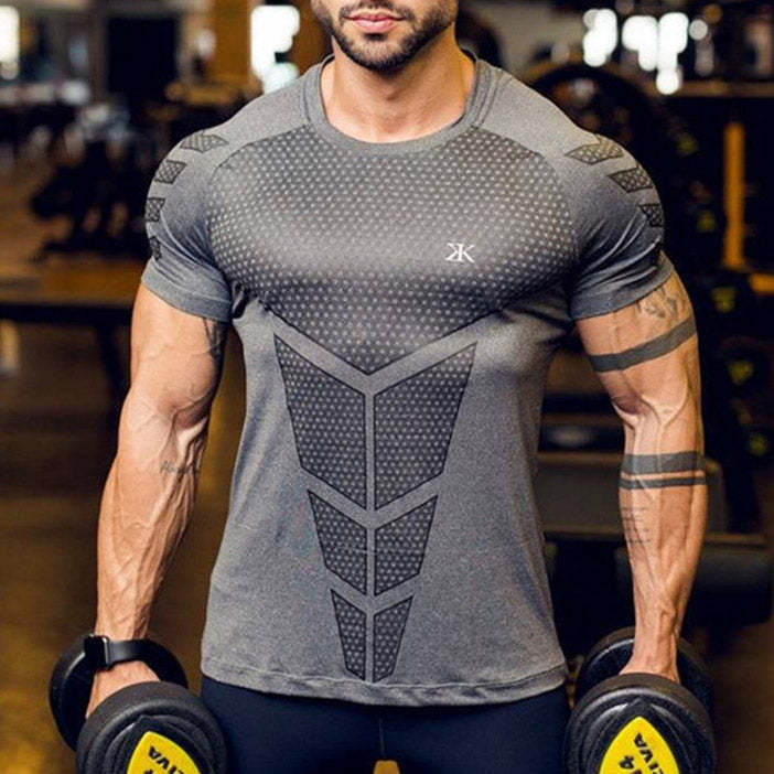 Mens Gym And Bodybuilding Breathable T Shirt