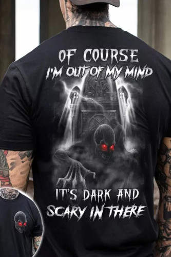 Of course I'm Out Of My Mind Skull All Over Print T-Shirt