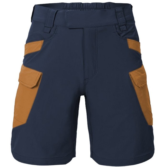 Men's Vintage Contrast Color Outdoor Tactical Shorts
