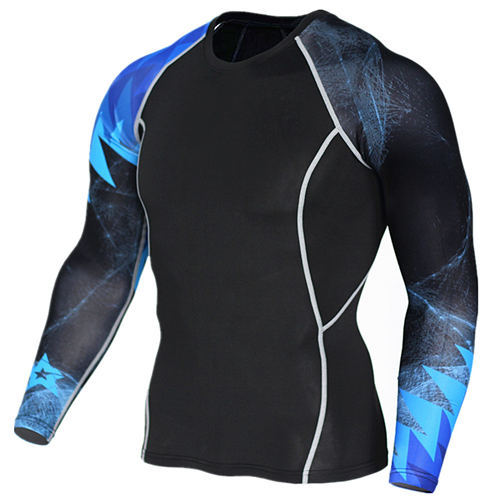 Mens 3D Tight Gym Sports Cycling T Shirt+Compression Quick-Drying Pants