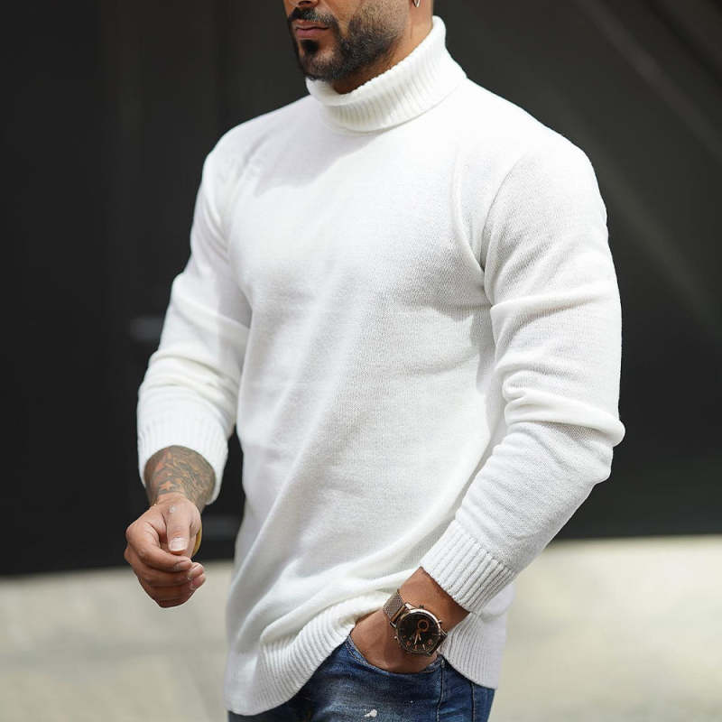 Men's Casual Long Sleeve Turtleneck Sweater